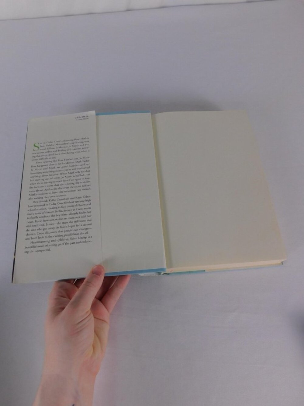 Silver Linings Debbie Macomber Ballantine Books HC DJ Green 2015 Fiction Romance - Picture 4 of 6